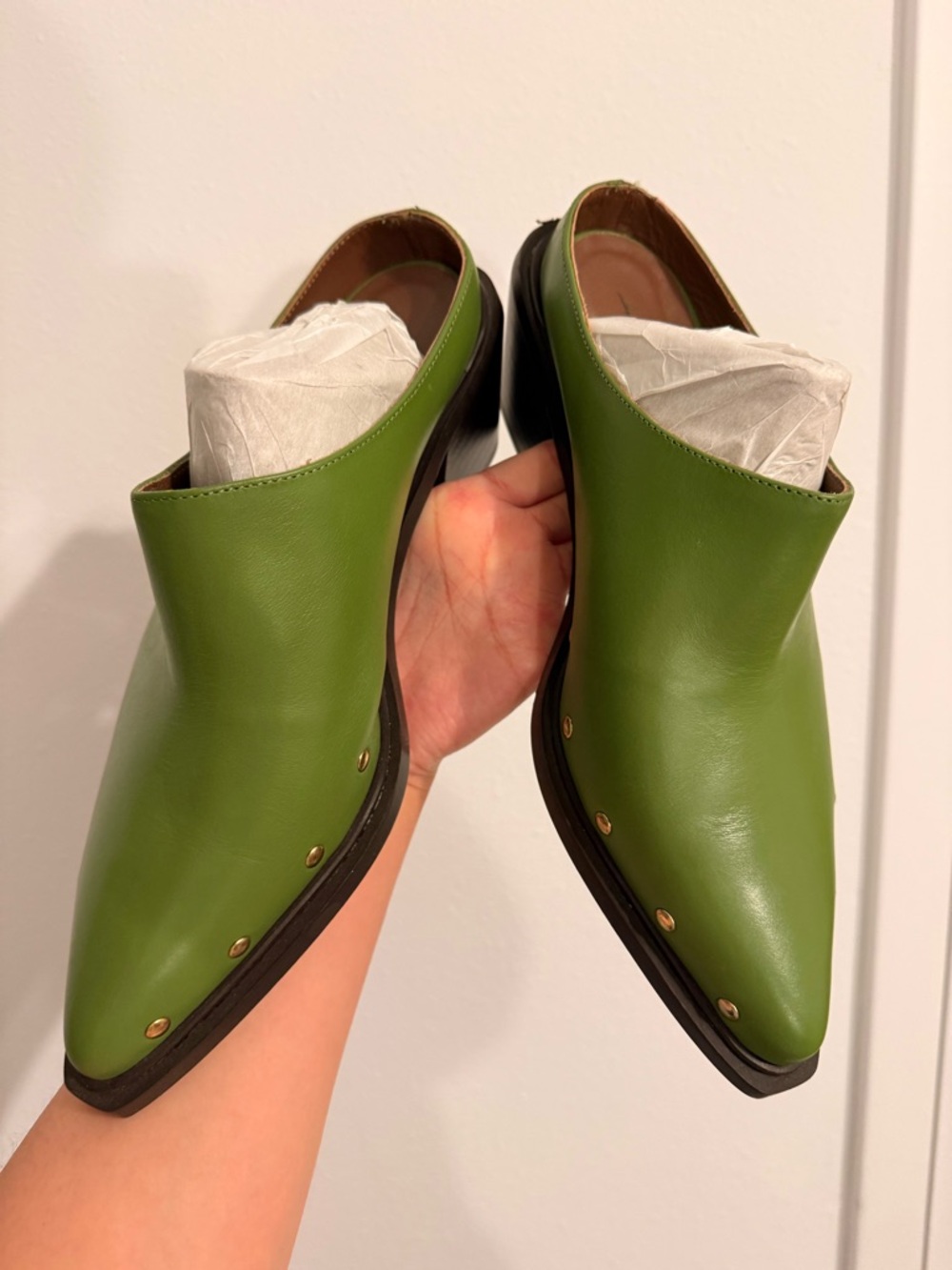 NWOT ALOHAS Lorenzo Leather Mules - Picture 6 of 14
